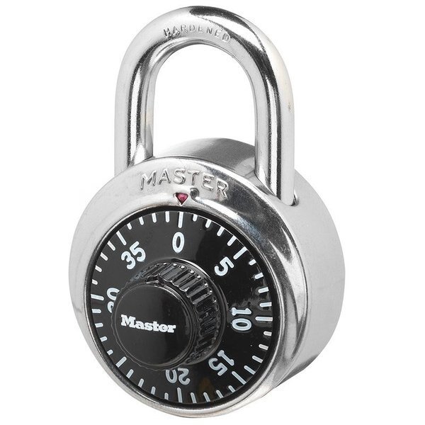 Master Lock 2-9/10 in. H X 1-7/8 in. W Steel Combination Dial Padlock, Master Lock, Mfr#: 1500D